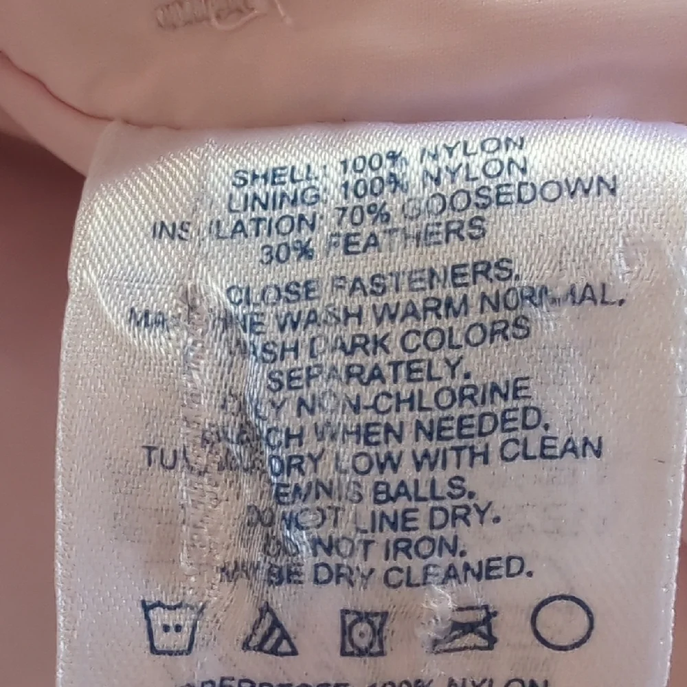 Lands' End Light Pink Quilted Goose Down Puffer Vest Women's Small 6-8 - Picture 5 of 6